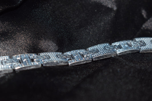 Alpaca Antique Silver Bracelet (Unisex)