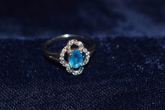 The Azure Clover Pure 925 Sterling Silver Ring