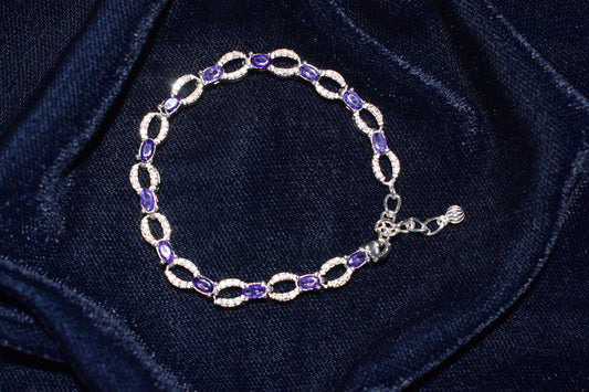 Amethyst Grace Silver Bracelet