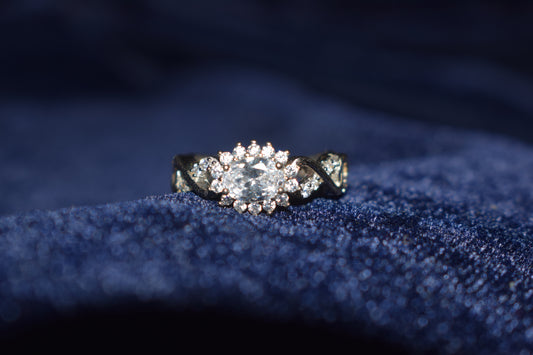 The Braided Halo Pure 925 Sterling Silver Ring