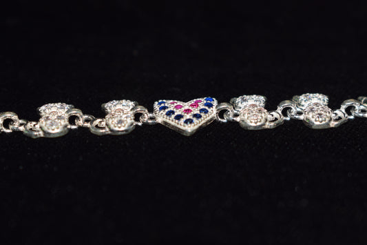 Furfect Love Silver Bracelet