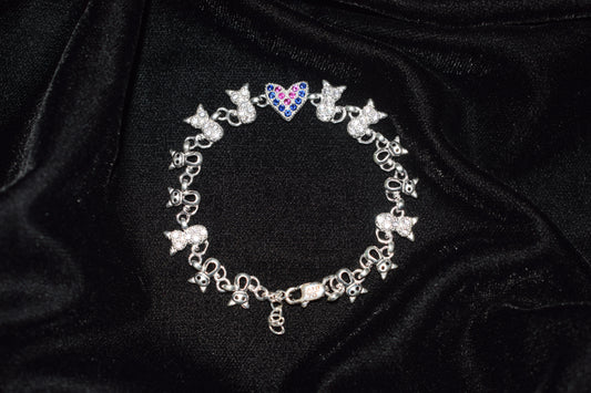 Furfect Love Silver Bracelet