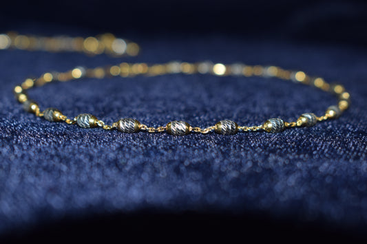 The Gilded Bead Pure 925 Sterling Silver Anklet