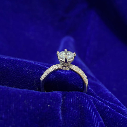 Solitaire Design #2 Pure 925 Hallmarked Silver Ring