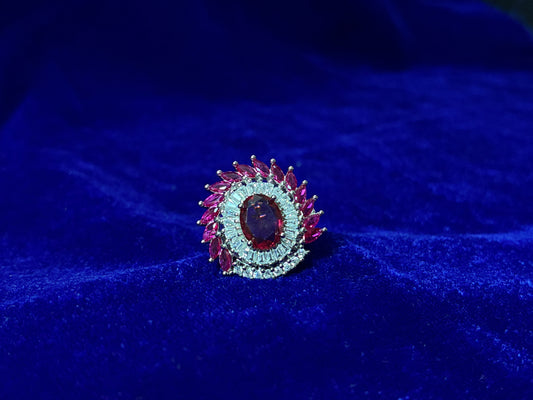 Roselle Bloom Ring – 925 Sterling Silver ADJUSTABLE