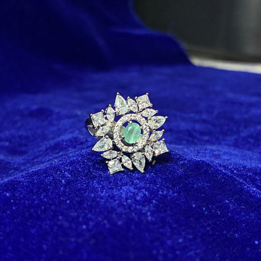 Verdant Petal Ring - Pure 925 Hallmarked Silver