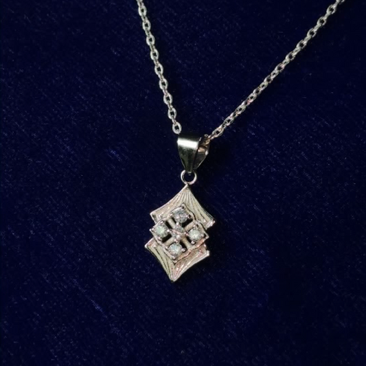 Eternal Grace 925 Sterling Silver Pendant with Earring Set (FREE 925 PENDANT CHAIN)